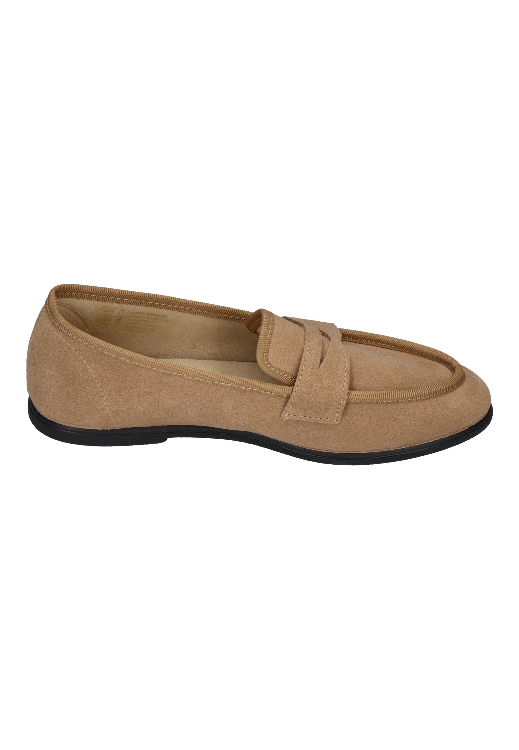 ESPADRIJ L'ORIGINALE Damen Slipper LOAFER CLASSIC VELOUR tan clair