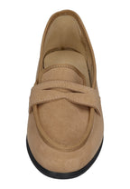 ESPADRIJ L'ORIGINALE Damen Slipper LOAFER CLASSIC VELOUR tan clair