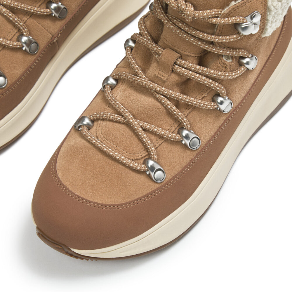 FITFLOP Damen-Booties F-MODE TEDDY-COLLAR WARM desert tan