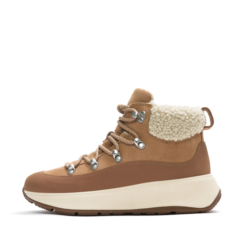 FITFLOP Damen-Booties F-MODE TEDDY-COLLAR WARM desert tan