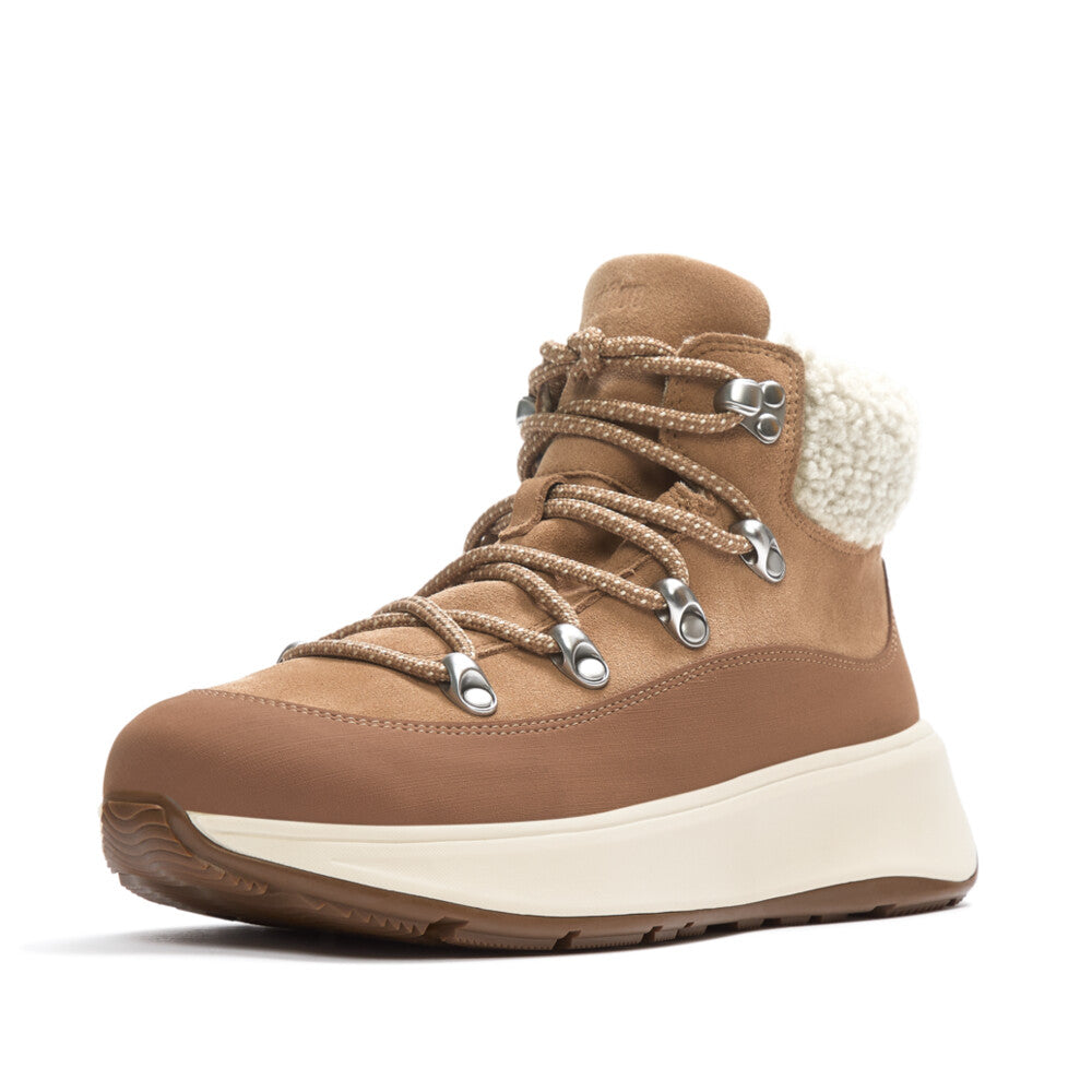 FITFLOP Damen-Booties F-MODE TEDDY-COLLAR WARM desert tan