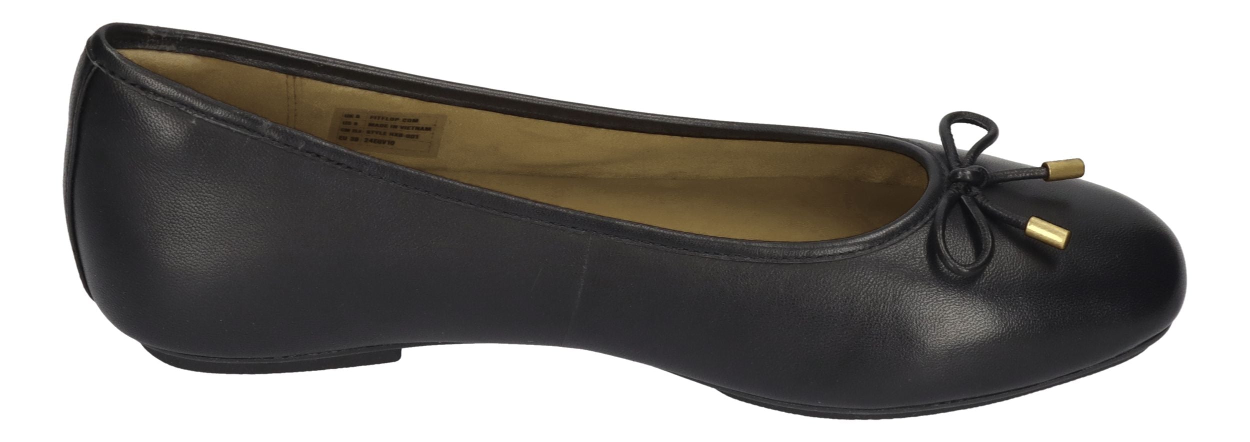 FITFLOP Ballerina DELICATO BOW SOFT Leather - black