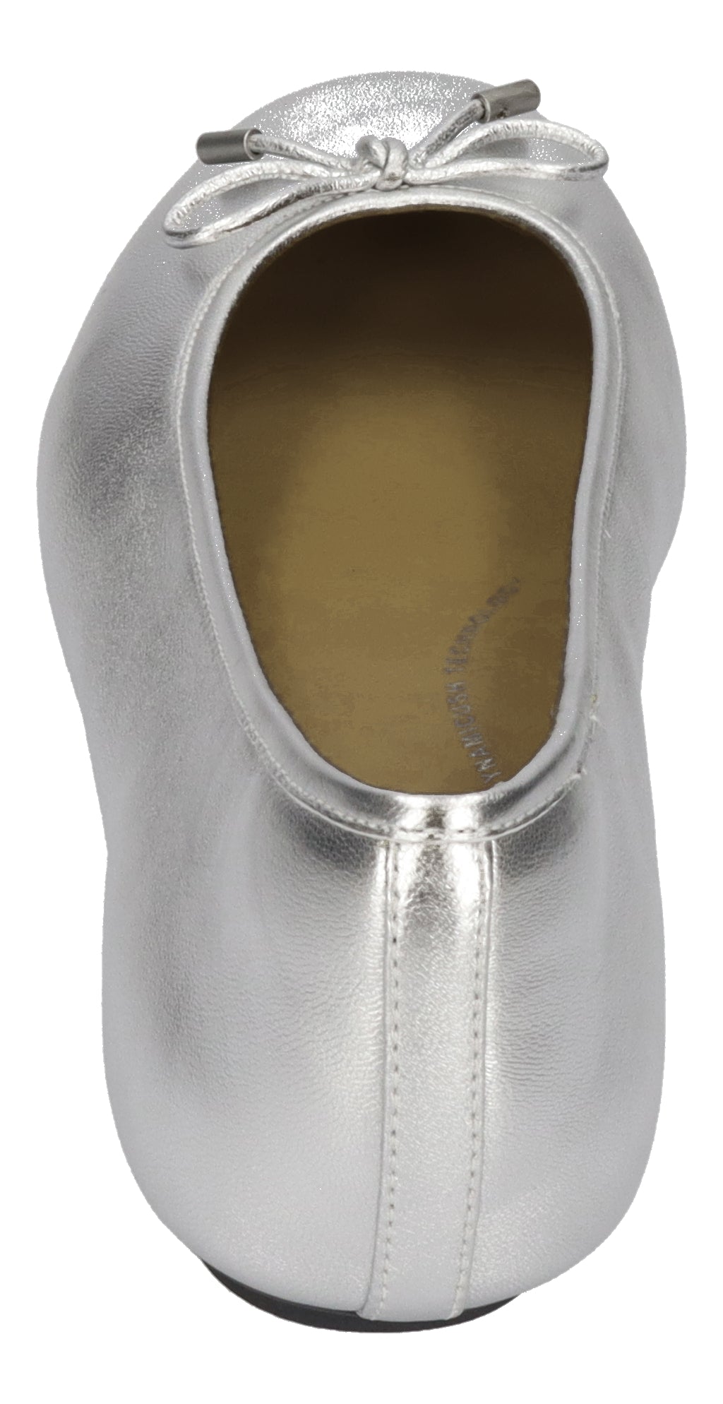 FITFLOP Ballerina DELICATO BOW SOFT Metallic Leather - silver