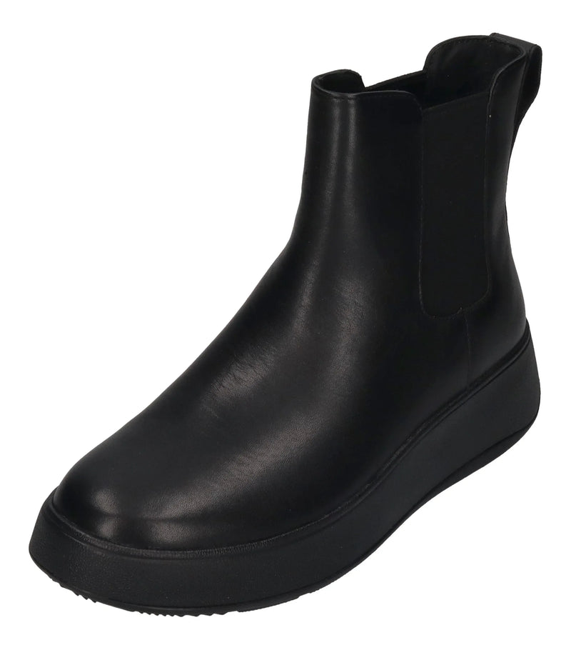 FITFLOP Chelsea Boots F MODE LEATHER FLATFORM FH4 black - Shoedeal