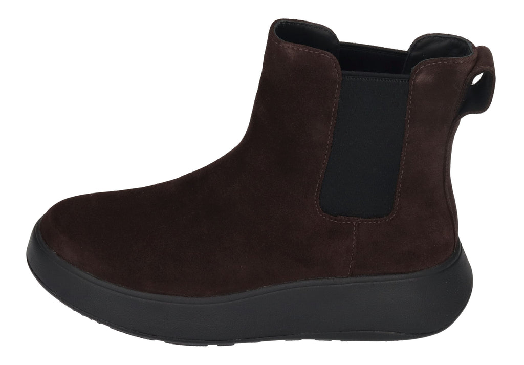 FITFLOP Chelsea Boots F MODE SUEDE FLATFORM FK3 choco
