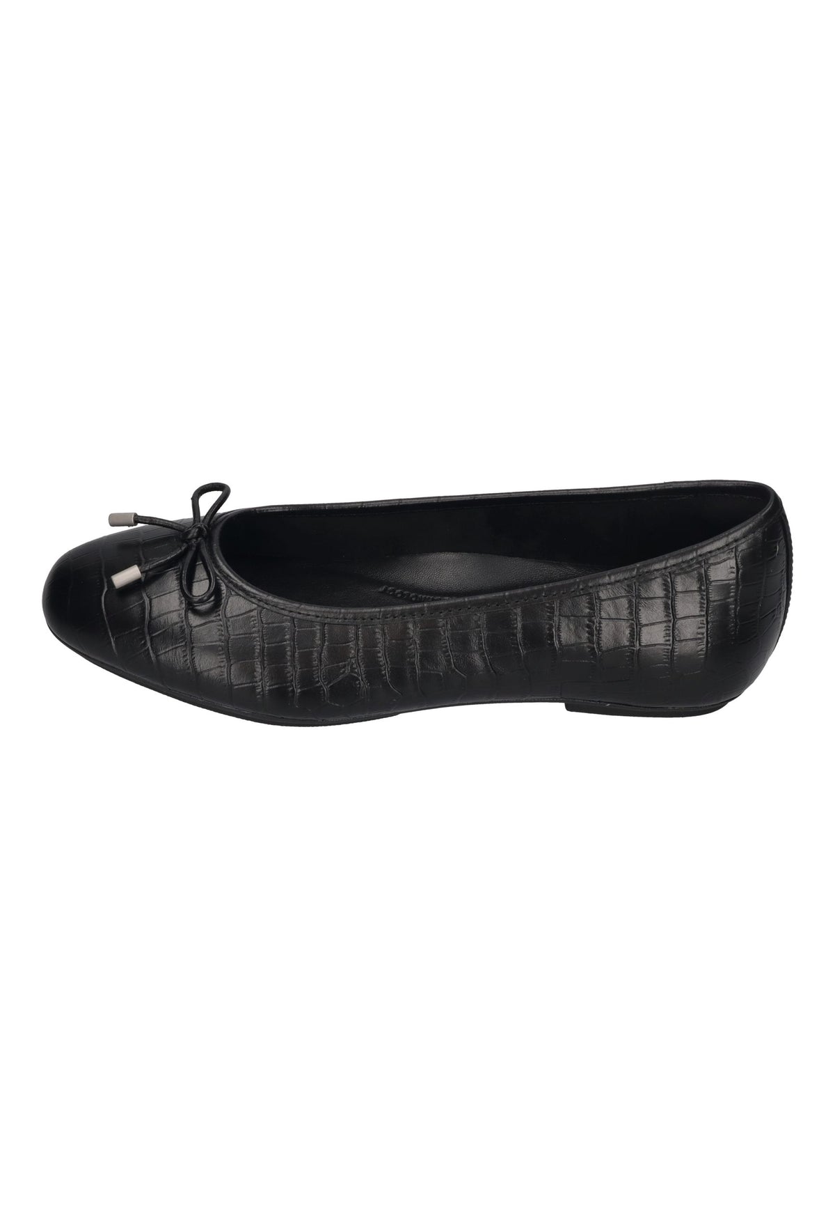 FITFLOP Damen Ballerina DELICATO CROCODILE all black