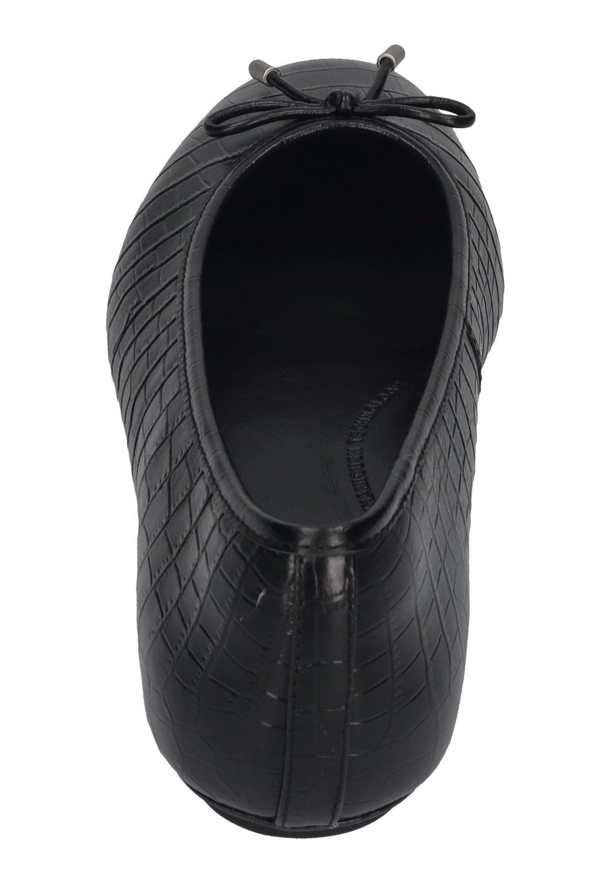 FITFLOP Damen Ballerina DELICATO CROCODILE all black
