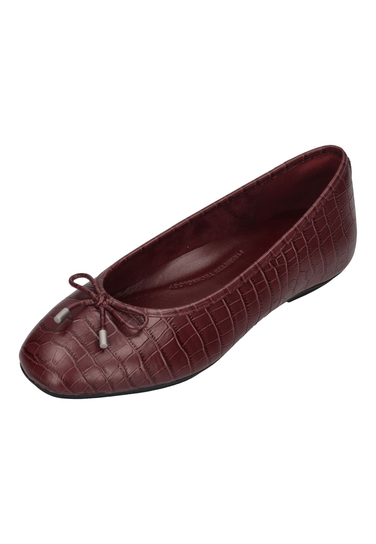FITFLOP Damen Ballerina DELICATO CROCODILE dark merlot