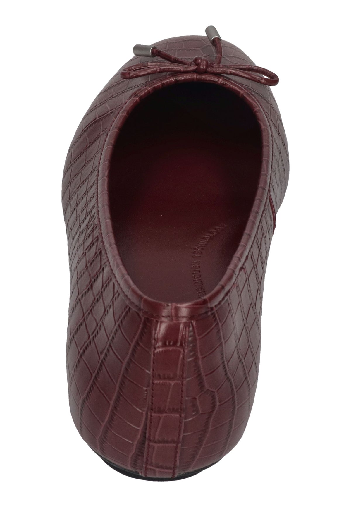 FITFLOP Damen Ballerina DELICATO CROCODILE dark merlot