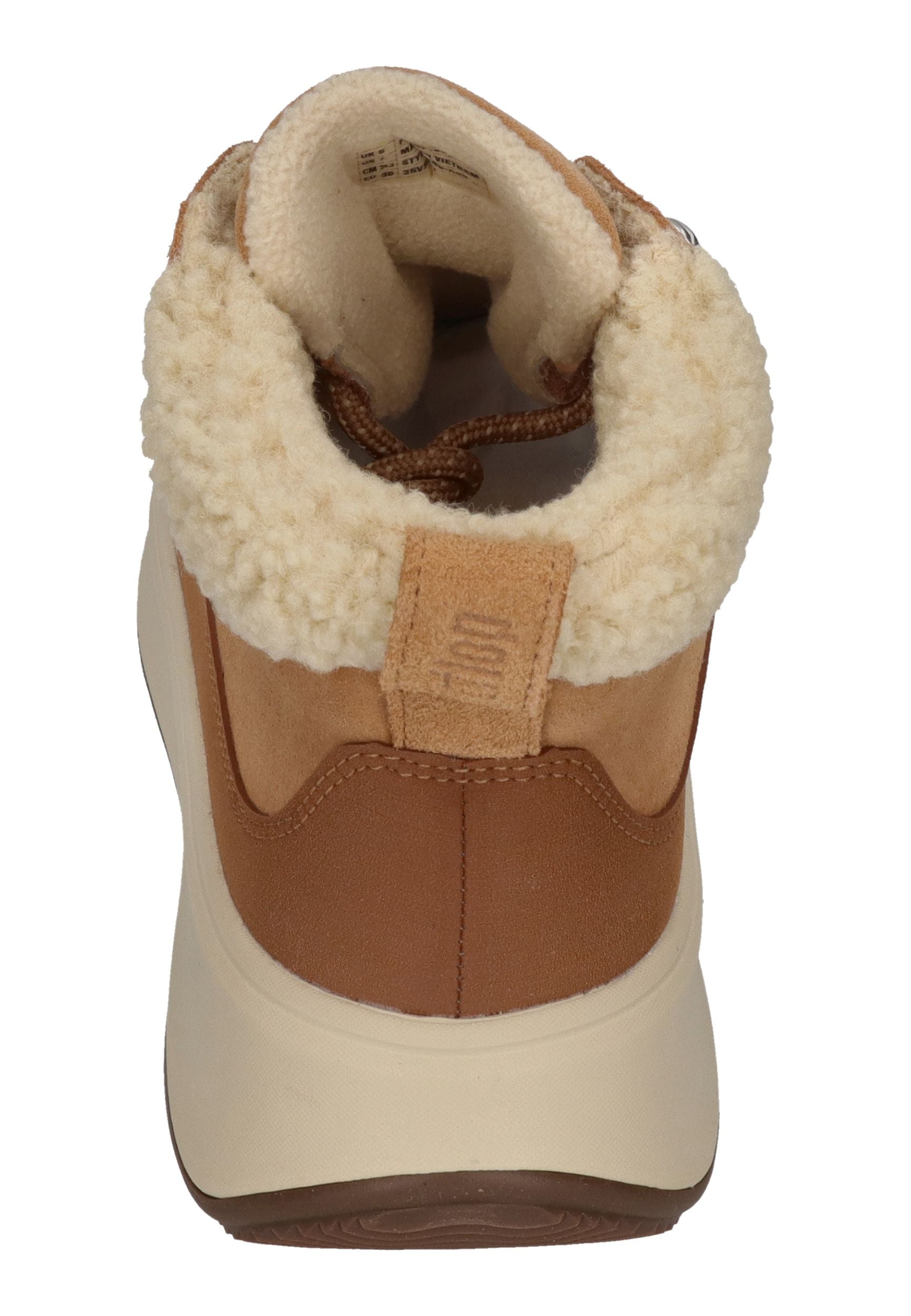 FITFLOP Damen-Booties F-MODE TEDDY-COLLAR WARM desert tan