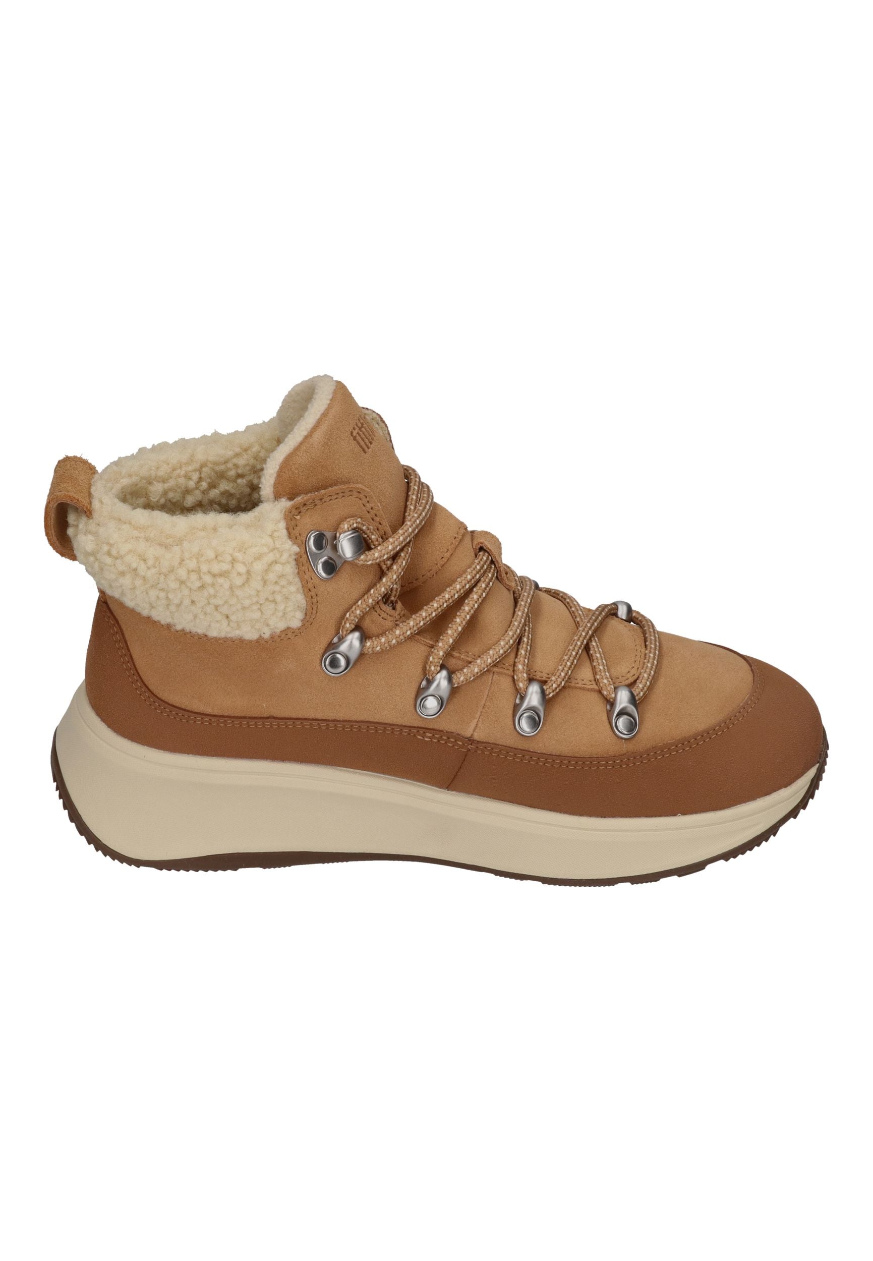 FITFLOP Damen-Booties F-MODE TEDDY-COLLAR WARM desert tan