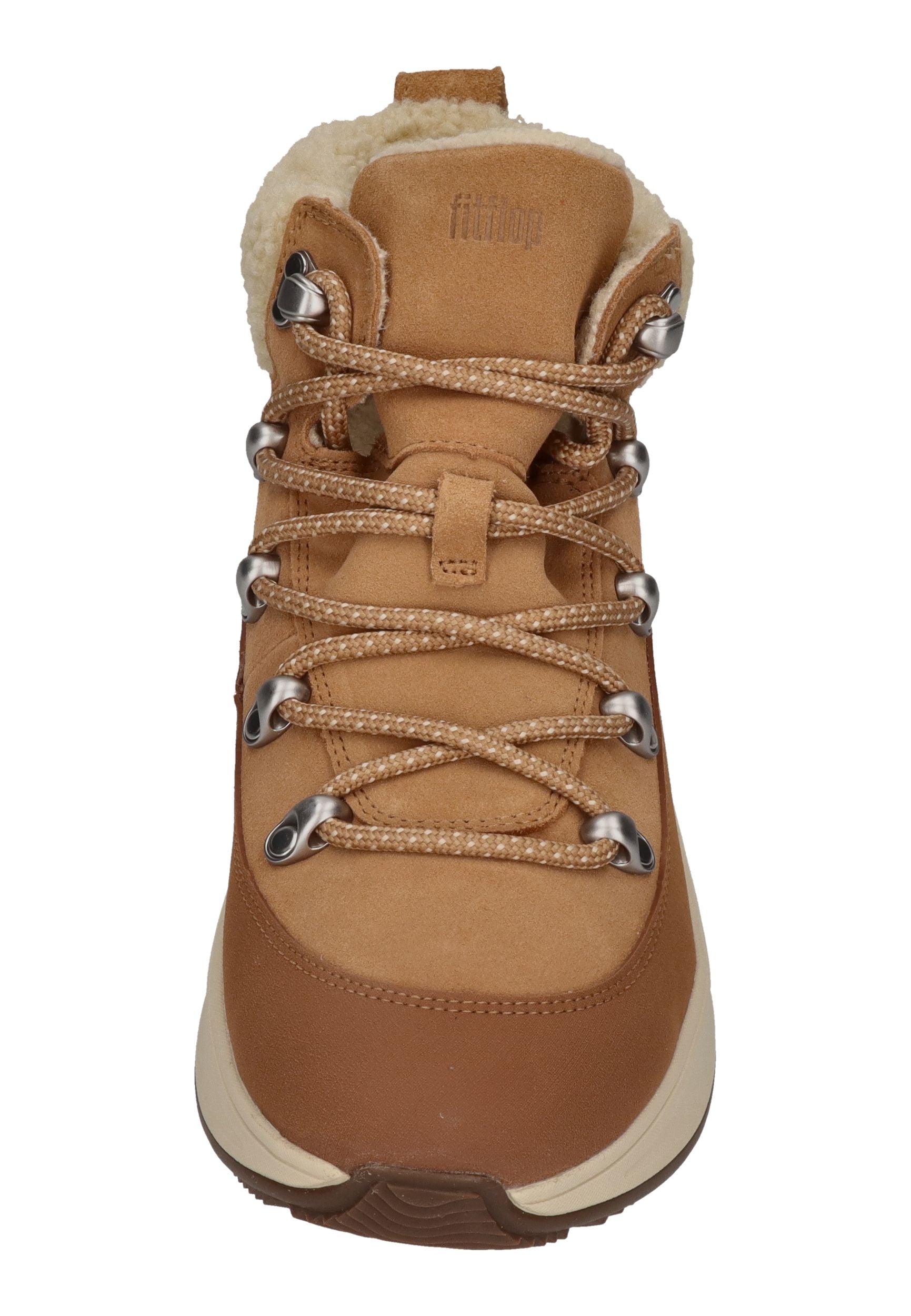 FITFLOP Damen-Booties F-MODE TEDDY-COLLAR WARM desert tan