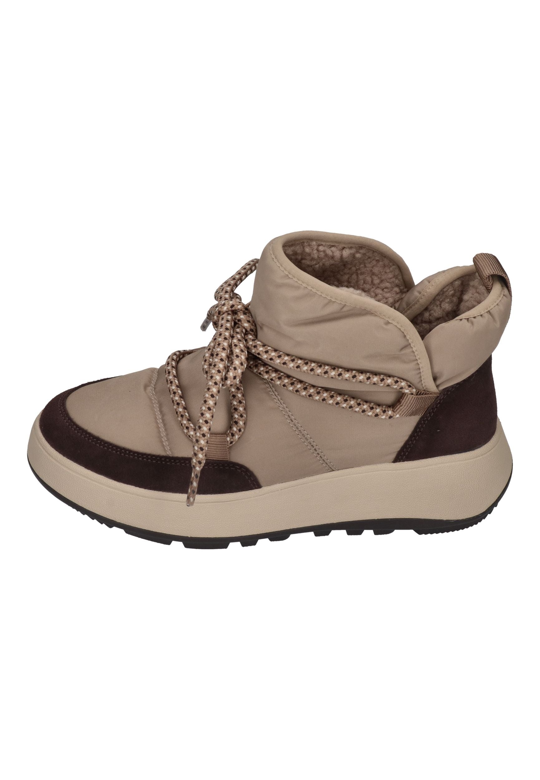 FITFLOP Damen-Booties F-MODE WR BIOFLEECE MESH FLATFORM taupe
