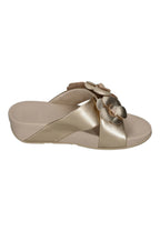FitFlop - LULU FLOWER CROSS SLIDES - Damen - Pantoletten | Nur bei shoedeal.de, deinem Onlineshop für Schuhe mit Sti – Bild 4