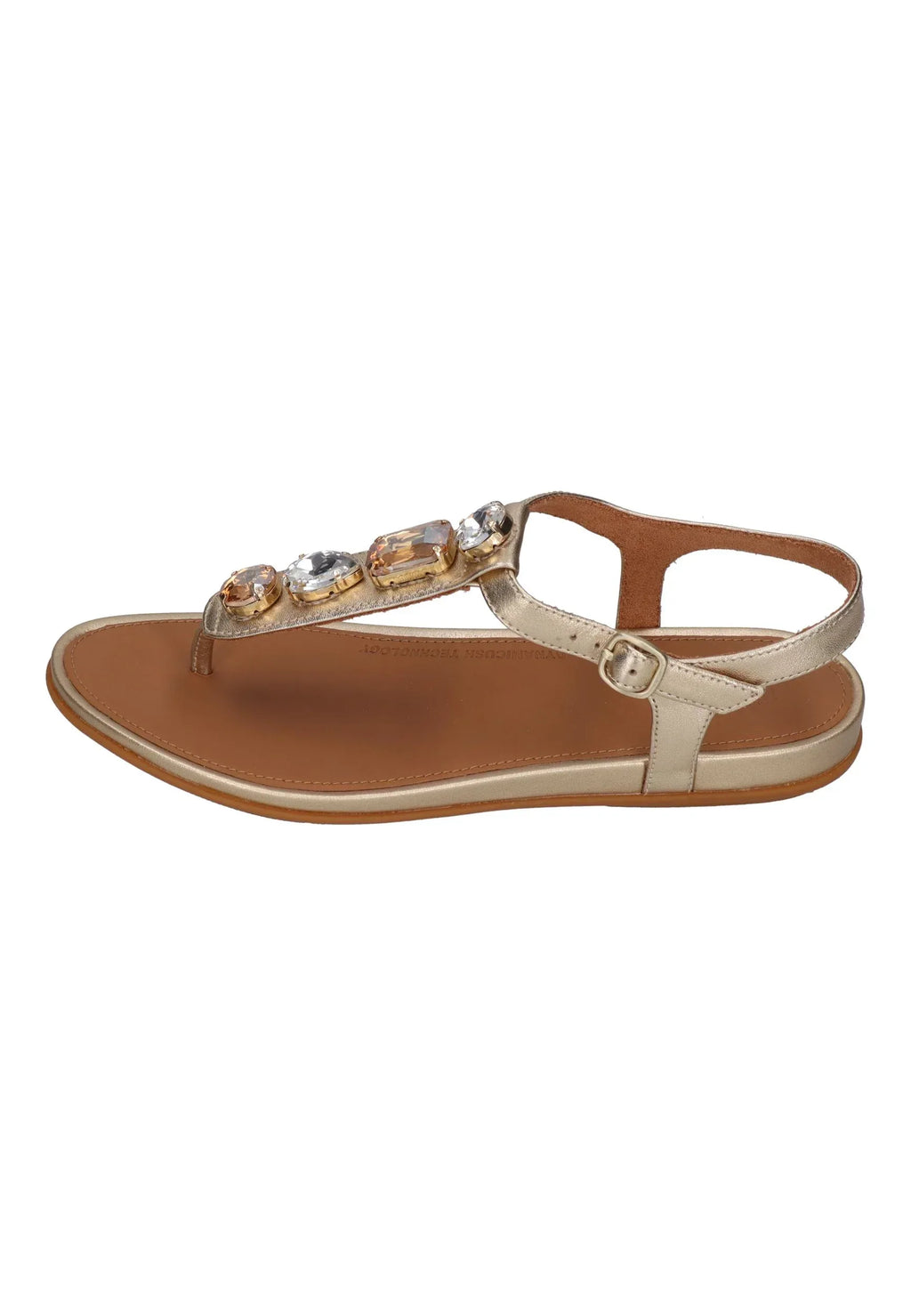 FITFLOP Damen Sandalen GRACIE ULTRA-JEWEL LEATHER T-BAR platino