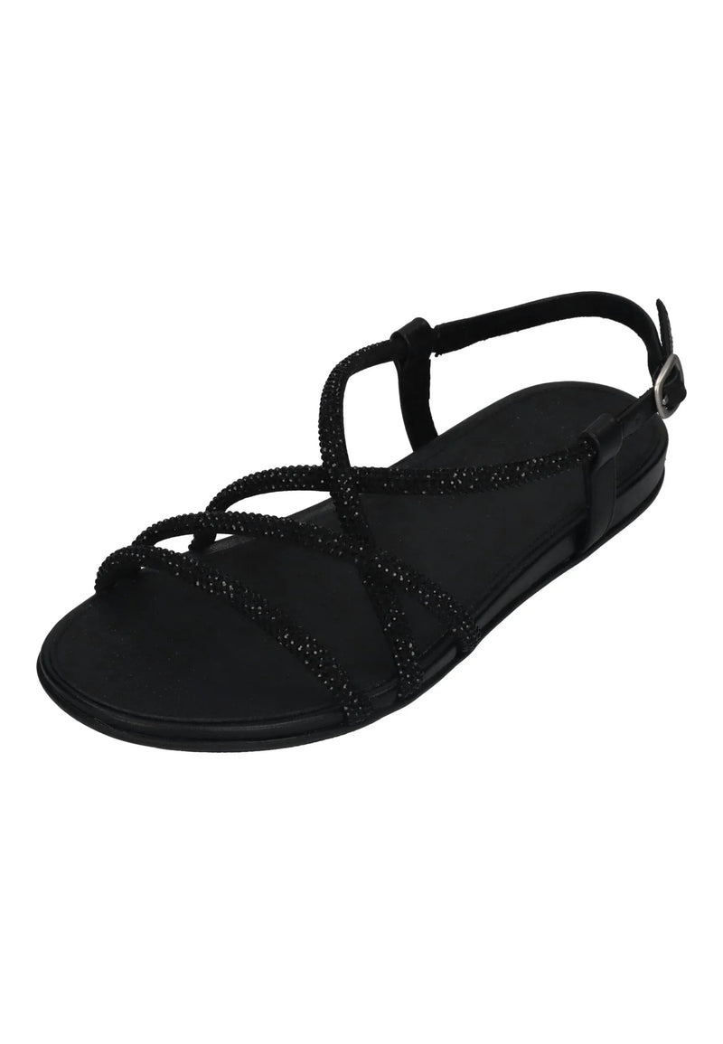 FITFLOP Damen Sandaletten GRACIE CRYSTAL STRAPPY BACK-STRAP all black