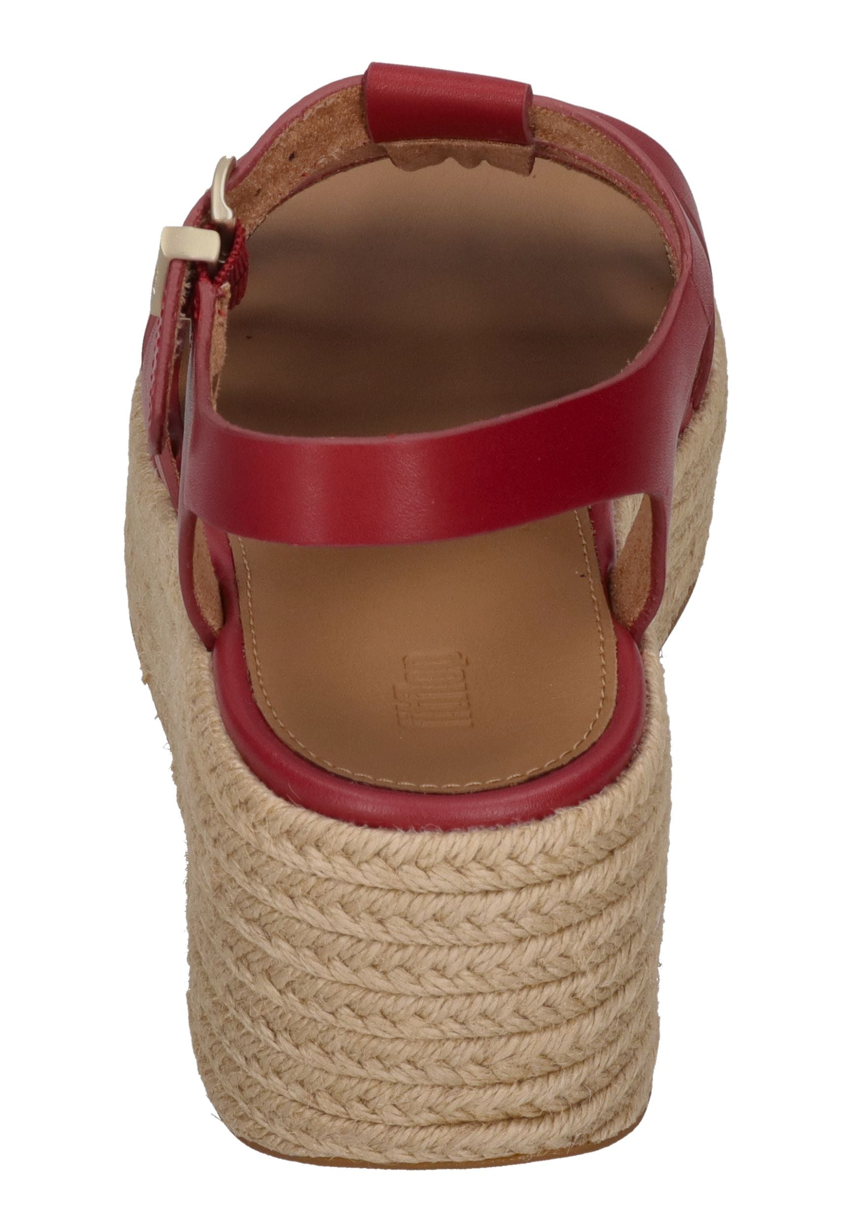 FITFLOP Damen Sandaletten PLATFFORMS ESP LEATH FISHERM WED burnt berry