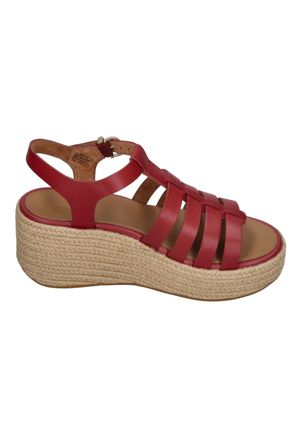 FITFLOP Damen Sandaletten PLATFFORMS ESP LEATH FISHERM WED burnt berry