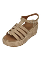 FITFLOP Damen Sandaletten PLATFFORMS ESP SUEDE FISHERM WED cappuccino