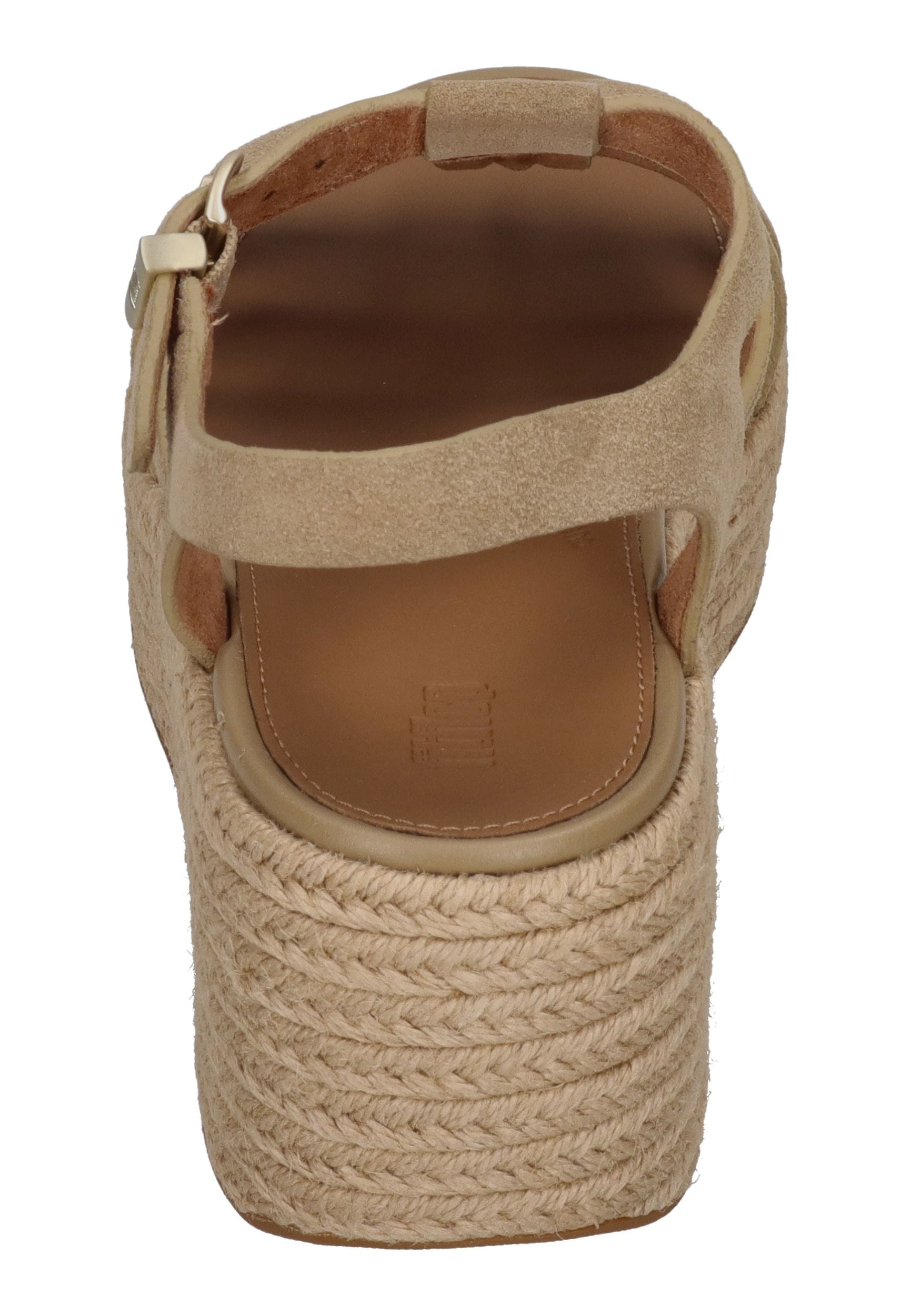 FITFLOP Damen Sandaletten PLATFFORMS ESP SUEDE FISHERM WED cappuccino