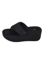 FITFLOP Damen Sandaletten PLATFFORMS WEDGE TOE-POST all black