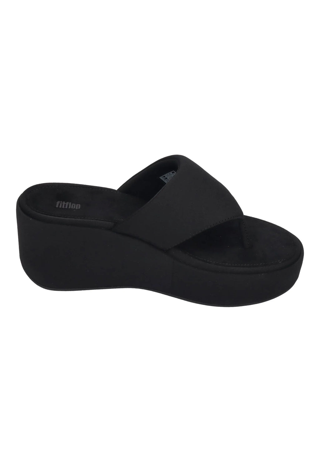 FITFLOP Damen Sandaletten PLATFFORMS WEDGE TOE-POST all black