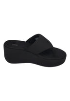 FITFLOP Damen Sandaletten PLATFFORMS WEDGE TOE-POST all black