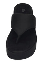 FITFLOP Damen Sandaletten PLATFFORMS WEDGE TOE-POST all black