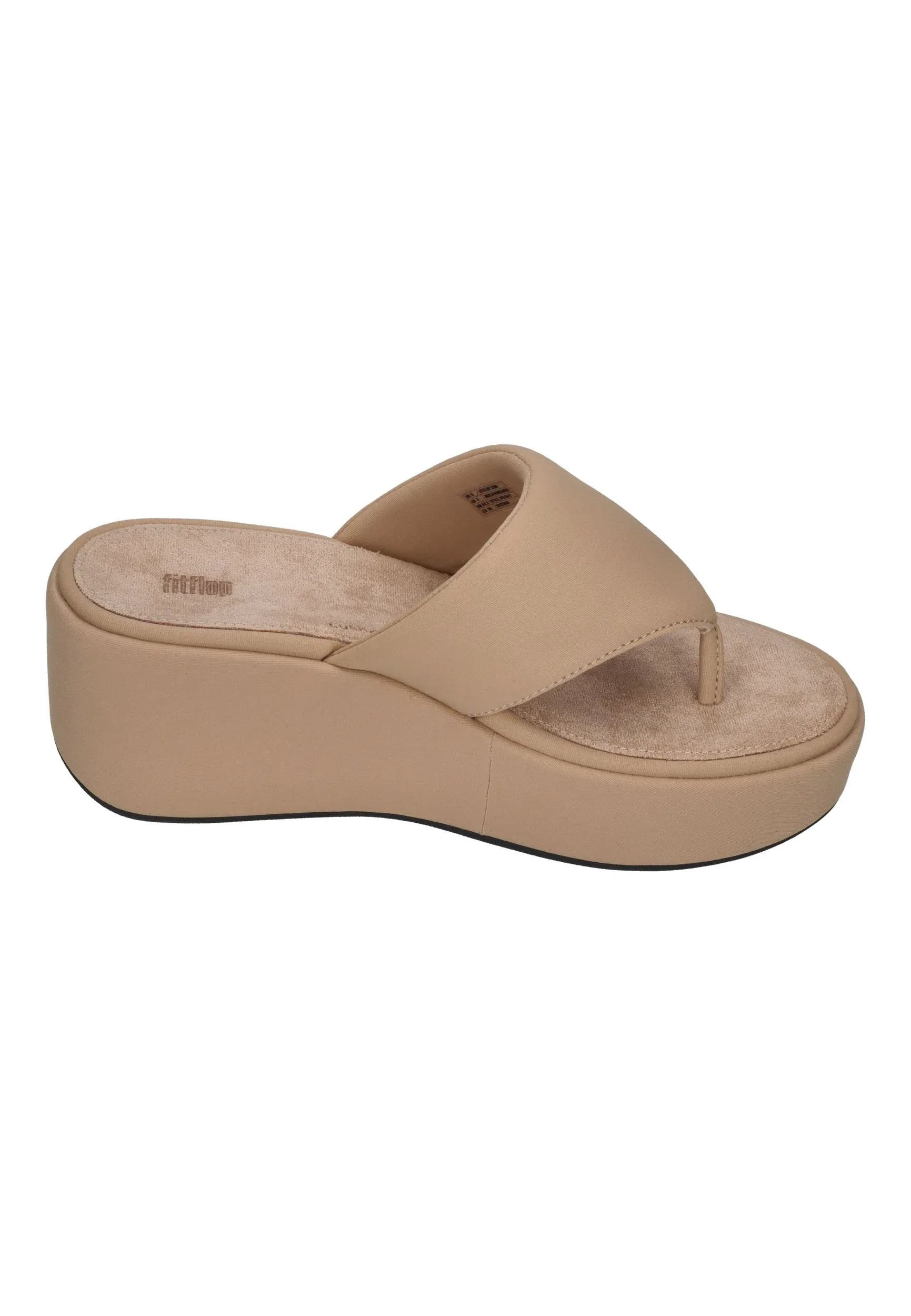 FITFLOP Damen Sandaletten PLATFFORMS WEDGE TOE-POST classic beige