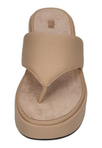 FITFLOP Damen Sandaletten PLATFFORMS WEDGE TOE-POST classic beige