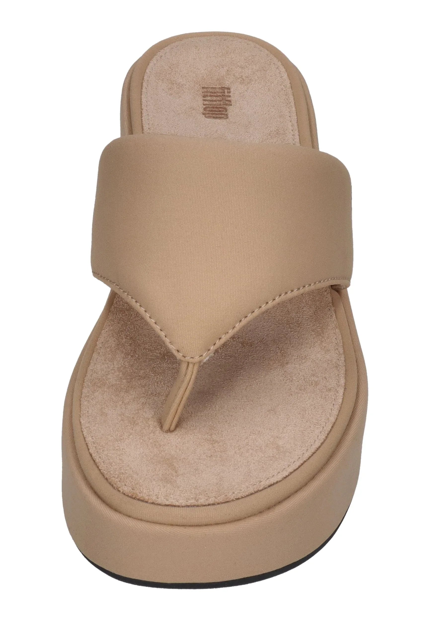 FITFLOP Damen Sandaletten PLATFFORMS WEDGE TOE-POST classic beige