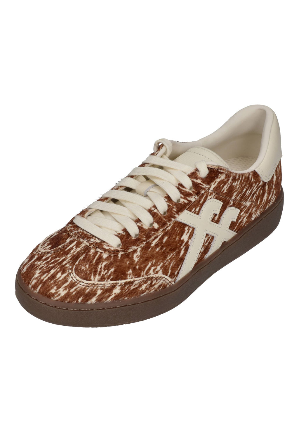 FITFLOP Damen Sneakers THE DASH FF PONY COW T-Toe brown white