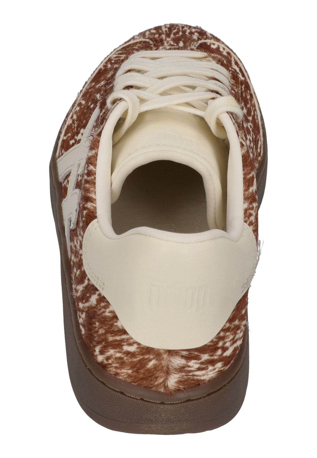 FITFLOP Damen Sneakers THE DASH FF PONY COW T-Toe brown white