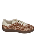 FITFLOP Damen Sneakers THE DASH FF PONY COW T-Toe brown white