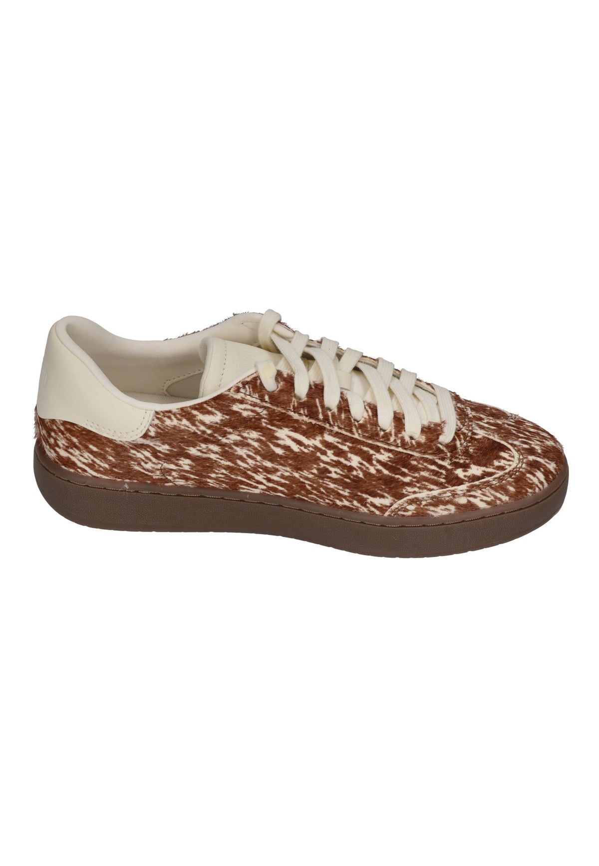 FITFLOP Damen Sneakers THE DASH FF PONY COW T-Toe brown white