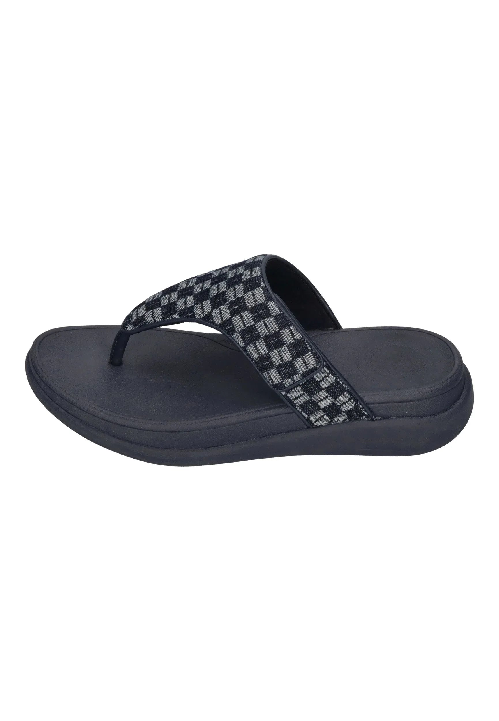 FitFlop - F-MODE GO ADJ. CHECKERBOARD-DENIM TOE-POST SANDALS - Unisex - Zehentrenner | Nur bei shoedeal.de, deinem O – Bild 2