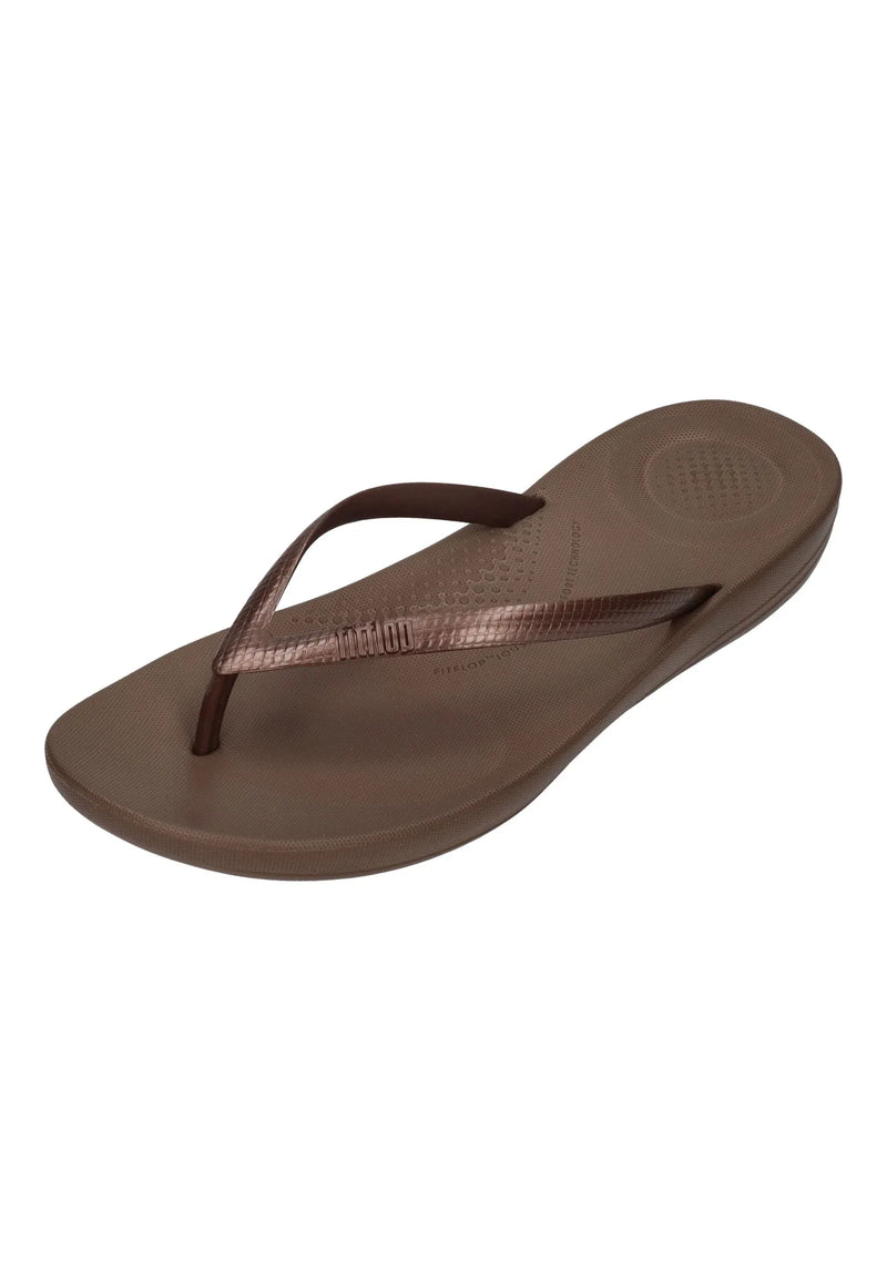 FITFLOP Damen Zehentrenner IQUSHION ERGONOMIC FLIP E54 bronze