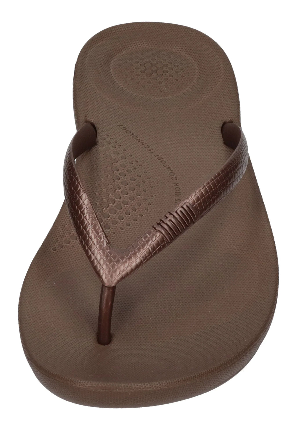FITFLOP Damen Zehentrenner IQUSHION ERGONOMIC FLIP E54 bronze