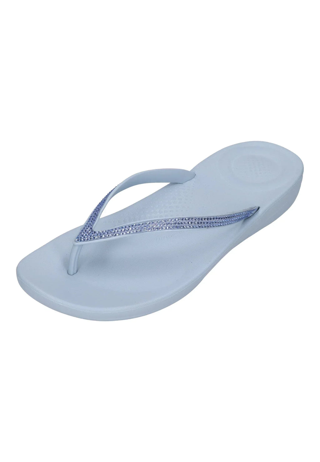 FITFLOP Damen Zehentrenner IQUSHION SPARKLE R08 cloudy blue