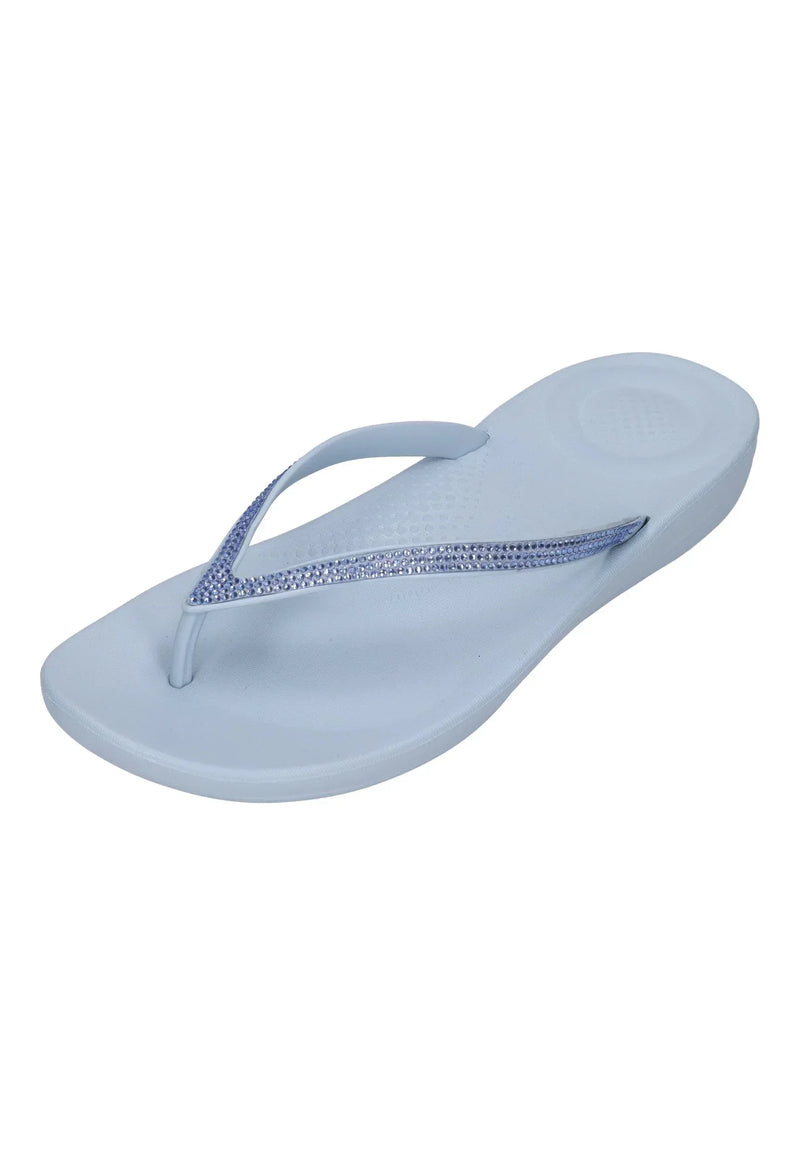 FITFLOP Damen Zehentrenner IQUSHION SPARKLE R08 cloudy blue