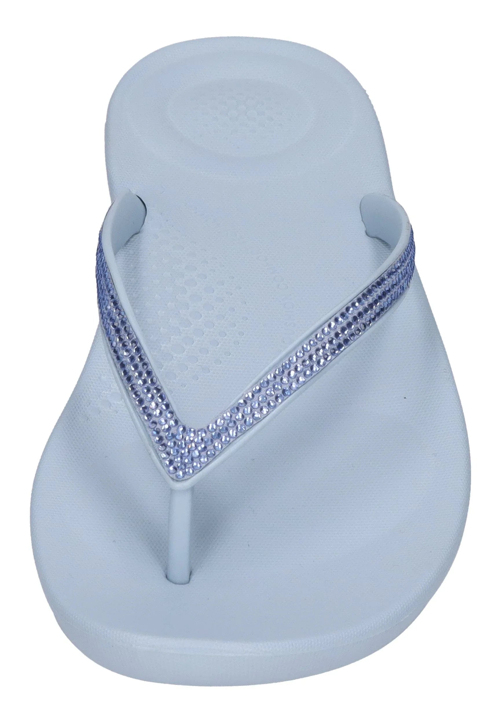 FITFLOP Damen Zehentrenner IQUSHION SPARKLE R08 cloudy blue