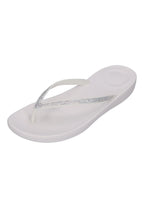 FITFLOP Damen Zehentrenner IQUSHION SPARKLE R08 urban white