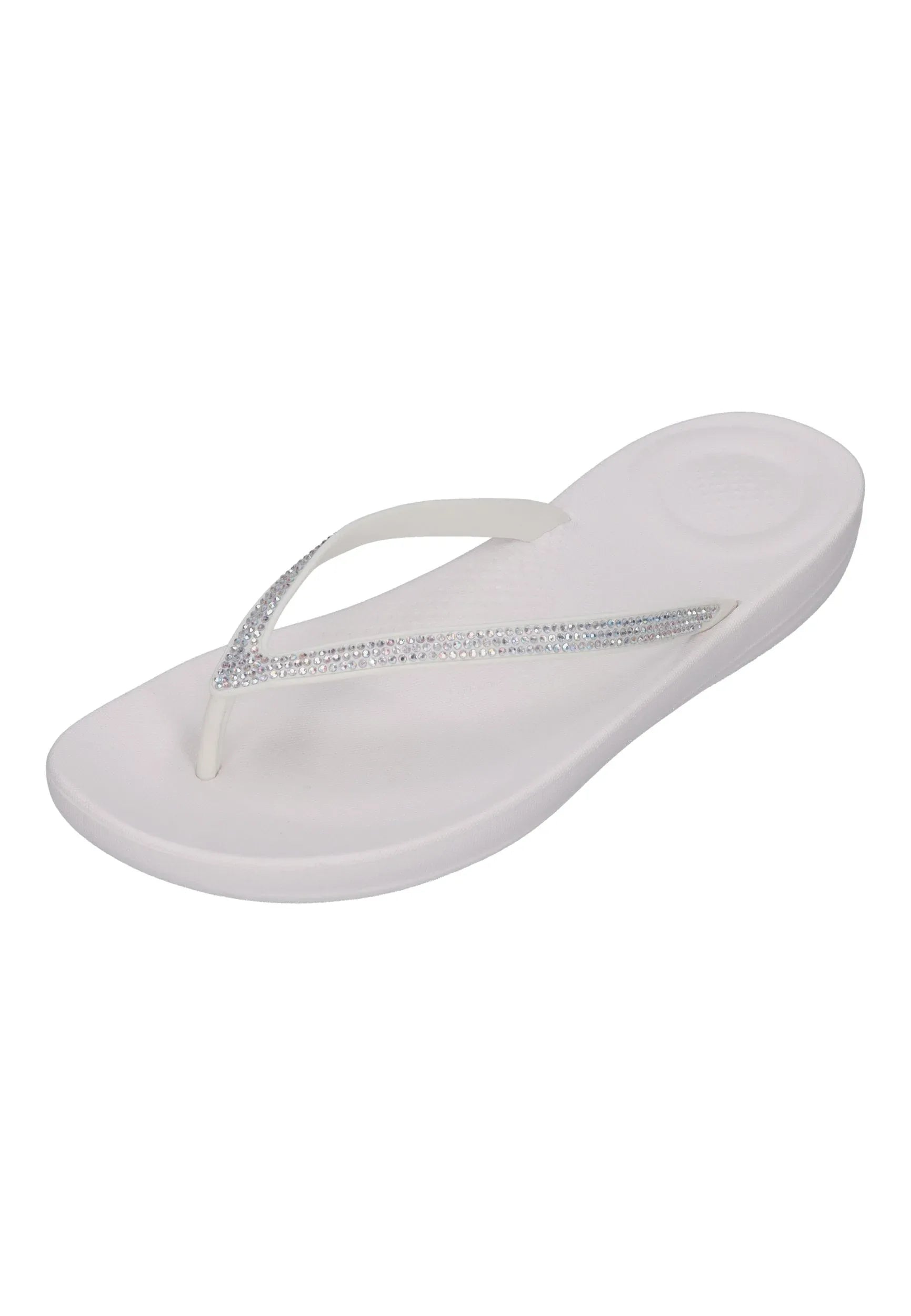 FITFLOP Damen Zehentrenner IQUSHION SPARKLE R08 urban white
