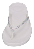 FITFLOP Damen Zehentrenner IQUSHION SPARKLE R08 urban white