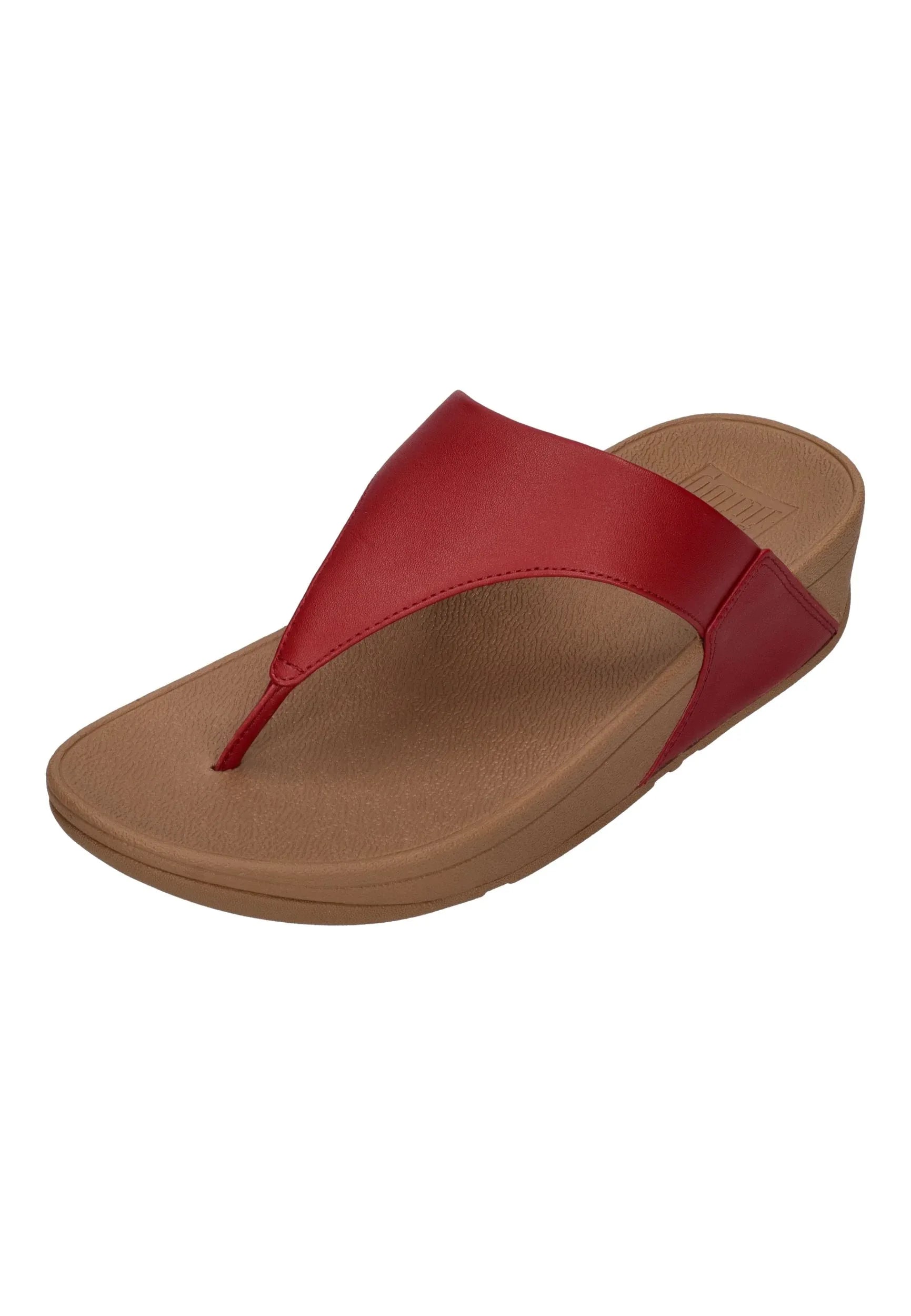 FITFLOP Damen Zehentrenner LULU LEATHER TOE POST burnt berry