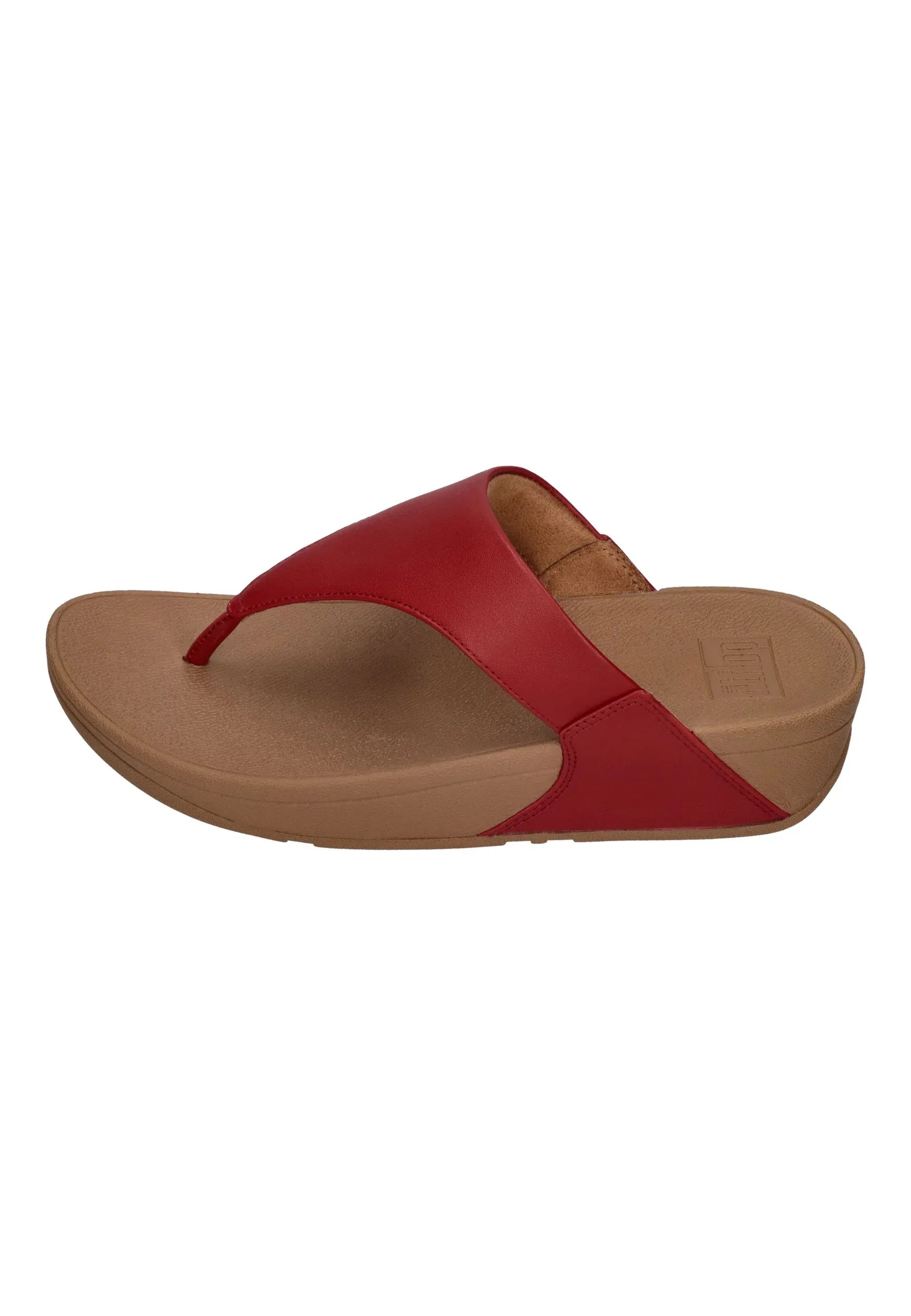 FITFLOP Damen Zehentrenner LULU LEATHER TOE POST burnt berry