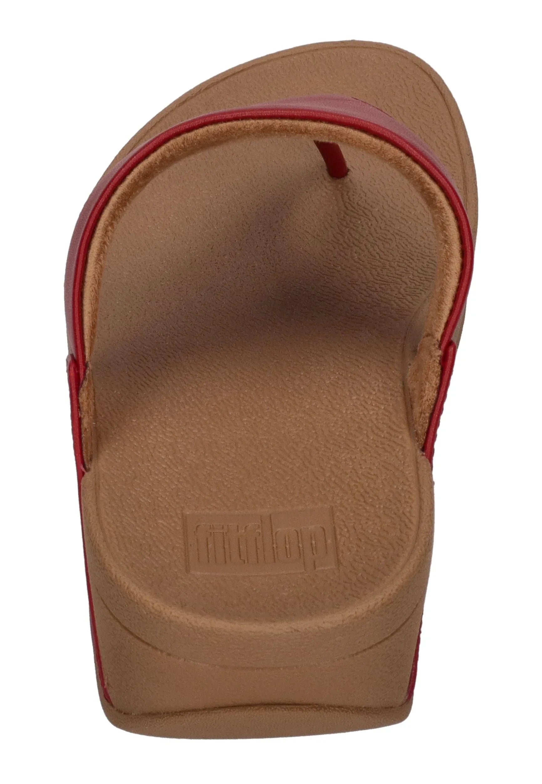 FITFLOP Damen Zehentrenner LULU LEATHER TOE POST burnt berry