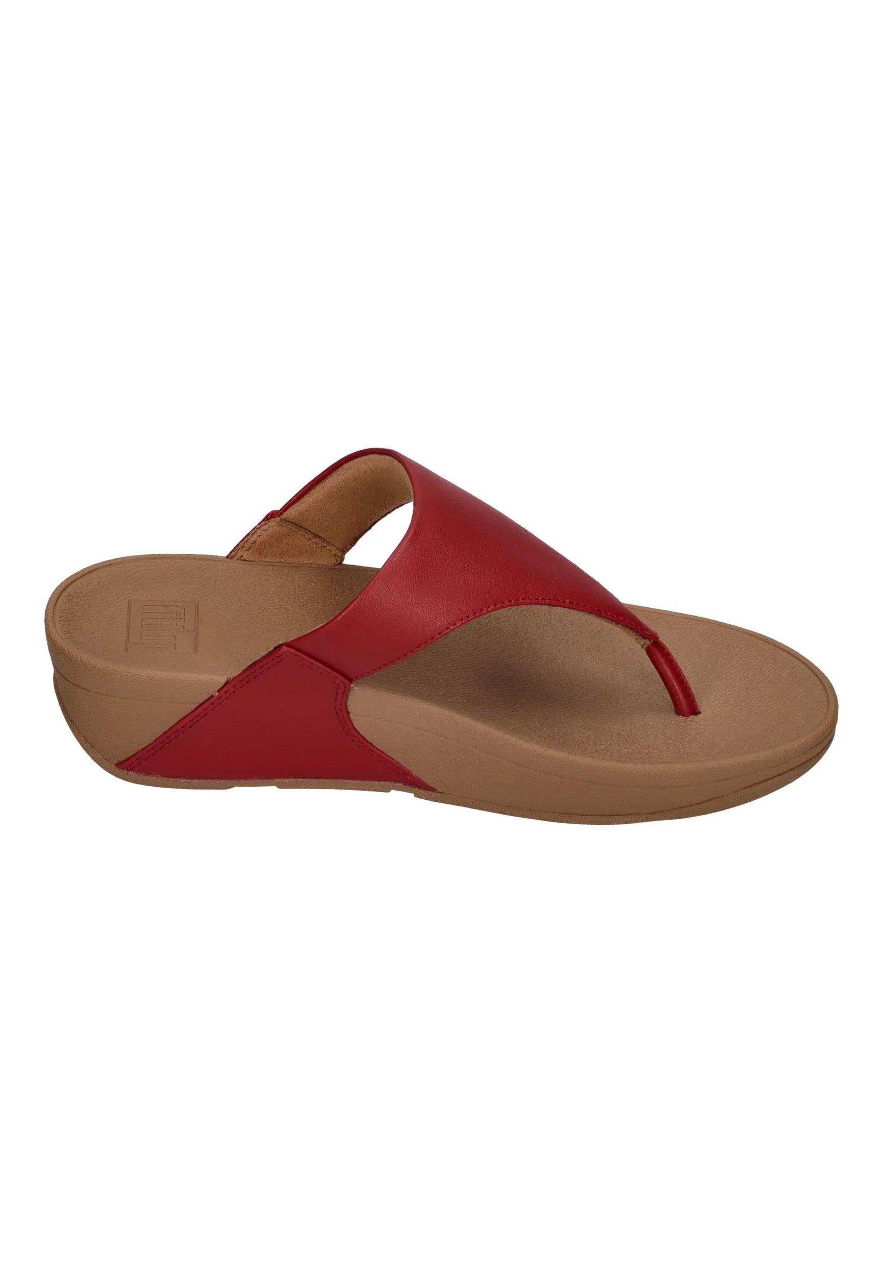 FITFLOP Damen Zehentrenner LULU LEATHER TOE POST burnt berry