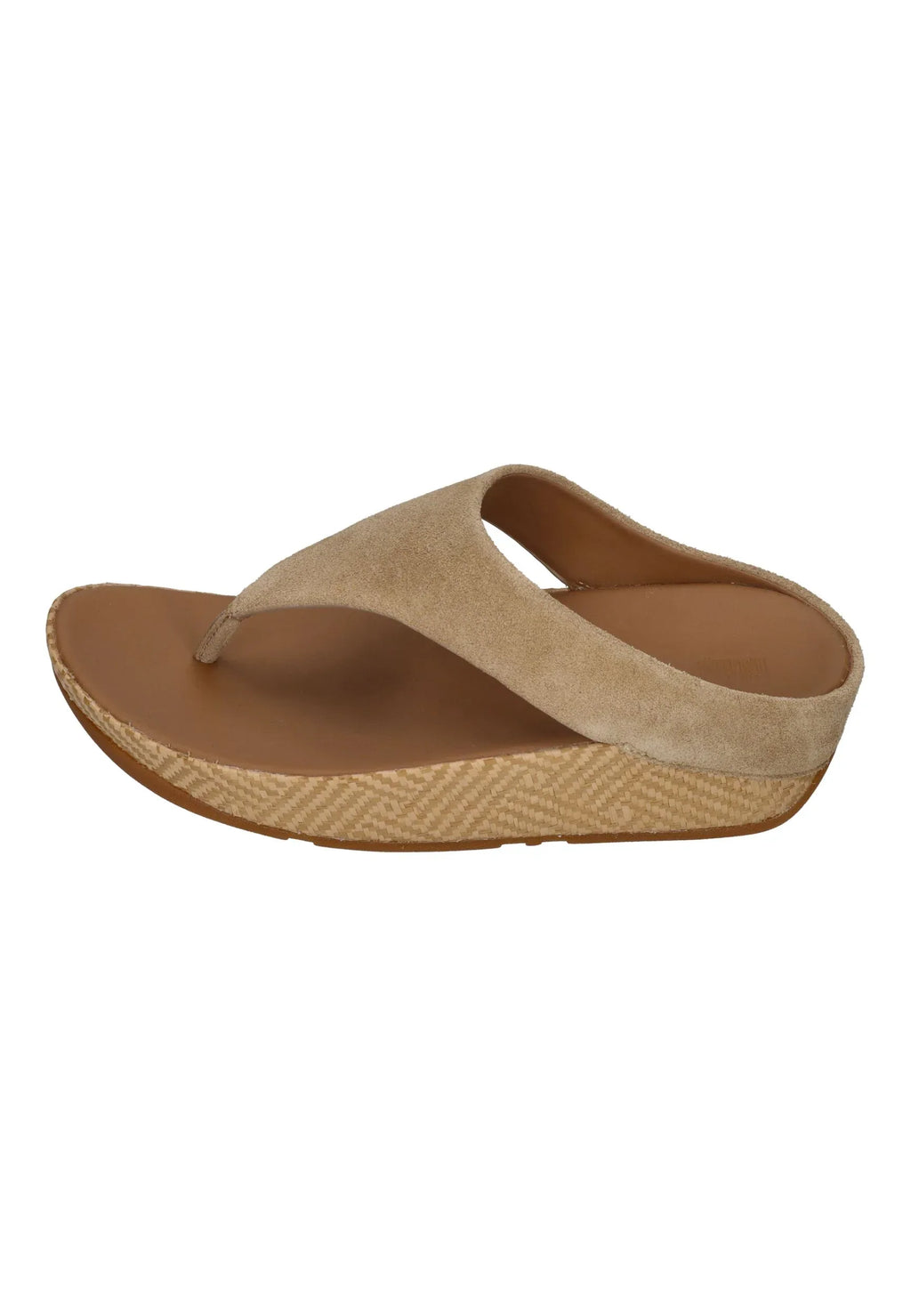 FITFLOP Damen Zehentrenner LULU LUX GRAPHIC-WEAVE SUEDE cappuccino