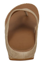 FITFLOP Damen Zehentrenner LULU LUX GRAPHIC-WEAVE SUEDE cappuccino